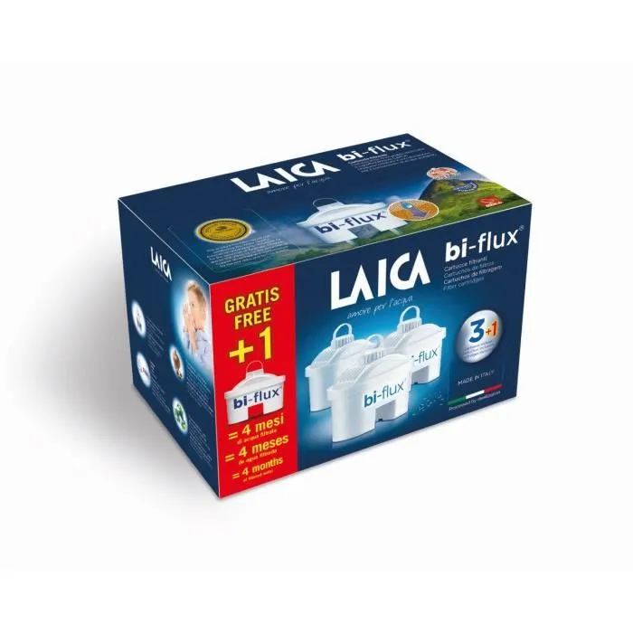 4 X Cartouches filtrantes bi-flux® Laica (3+1 gratuit) - Vue 2