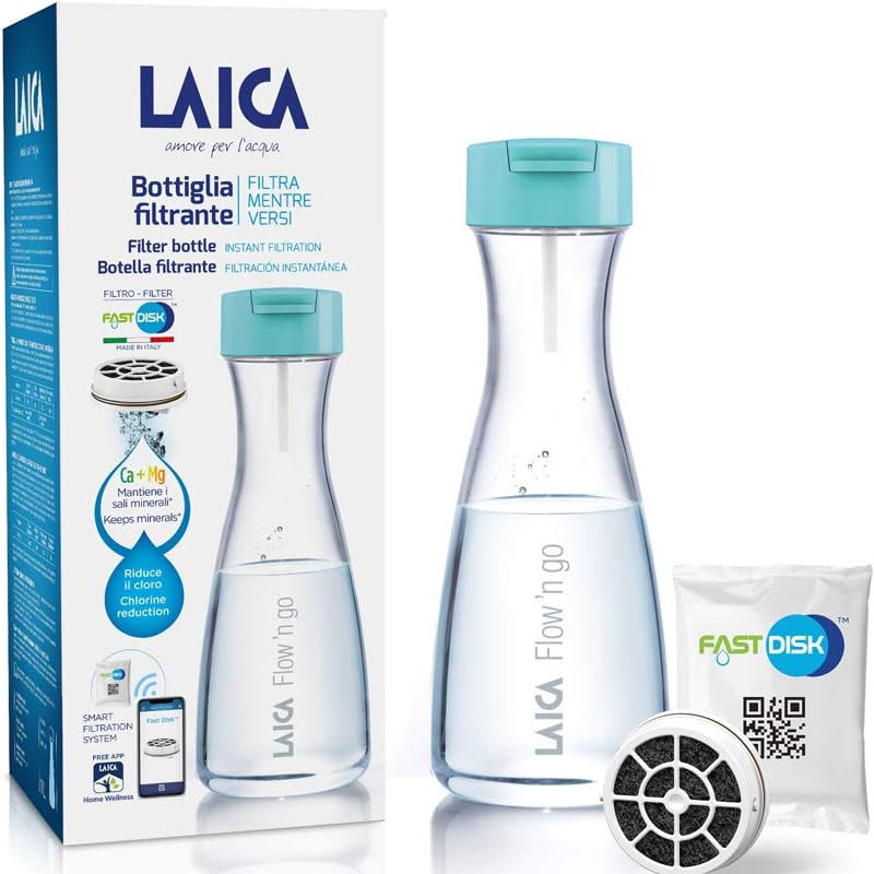 Bouteille filtrante en plastique  1 l - Vue 2